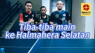 Silaturahmi dengan pingpongers Halmahera Selatan: Kakvin vs Ongen  #pingpong #tabletennis