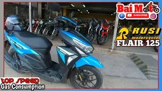 RUSI FLAIR 125 | Gas Consumption | TOP SPEED | casa alicia