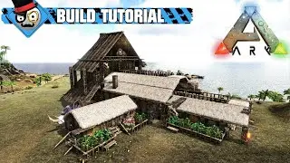 Ark - How to Build a Starter Base - Tribal style wooden base design