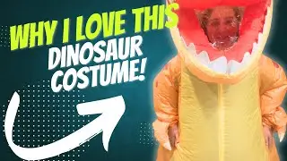 Review and Demo of Inflatable Dinosaur Costume for Adults