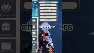 Avatar menu - Genshin Impact