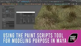 Using the paint scripts tool for modeling purpose in Maya