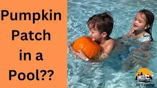Halloween Fun in Pflugerville, Texas: Floating Pumpkin Patch at Gilleland Pool
