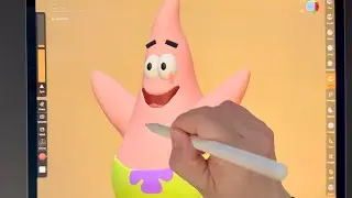 Patrick from SpongeBob SquarePants in Nomad Sculpt