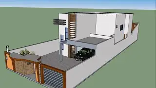 Planta de casa 3D, Maquete Eletrônica (sketchup)