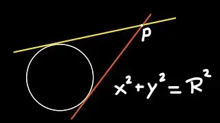 Tangents to a circle from an external point.