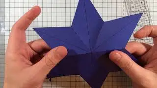 Hand made 5 & 6 point folded paper stars