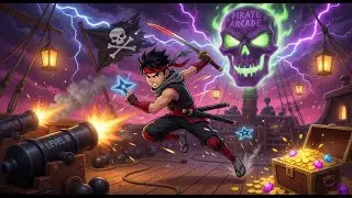 Pirate Arcade Level 8 | Ninja Arashi Like game | Ninja Arashi 2 Gameplay