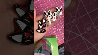 Делаю Кицунэ, а это их маски ) #кицунэ #демон #маски