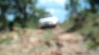 Dewildt 4x4 Nature trail Nissan Hardbody V6 Small downhill rocky section