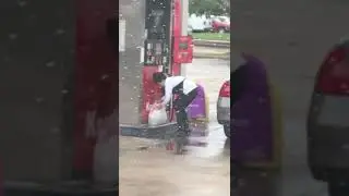 What in the hell is this lady doing