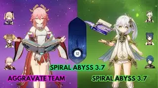 Yae Miko Fischl Aggravate - Nahida National Fullstar Gameplay Spiral Abyss 3.7