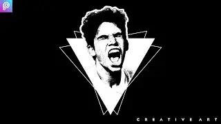 Triangle B&W Logo | PicsArt |