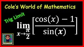 Trig Limit as x ➝ π/2 (cos(x) - 1)/sin(x)  ❖ Calculus 1