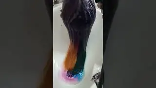 Как покрасить волосы в радужный