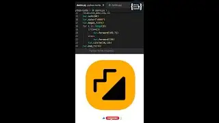 Moj app logo using python turtle | Python Turtle Graphics 23 | popular logos