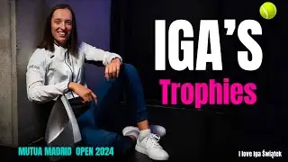 Iga’s Trophies🏆❤️ (as for the date 04.05.2024) #iga #igaswiatek #swiatek #wta #mutuamadridopen