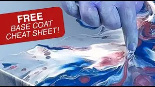 Embrace the Beginner in You: Tutorials For Acrylic Pouring, Plus FREE Base Coat Cheat Sheet!