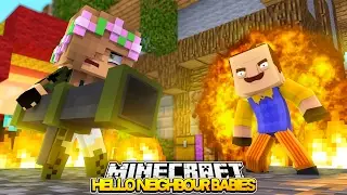 BABY LITTLE KELLY STARTS A WAR! | Minecraft HELLO BABY NEIGHBOUR! (Roleplay)