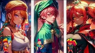 Brawlers skins as anime 🔥 Amber, Chester and Mandy