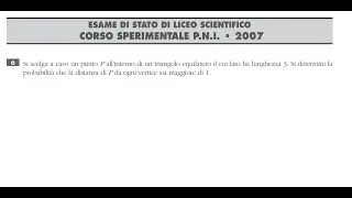 Un' area...probabile! Quesito di Maturità di Geometria piana e probabilità