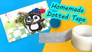 Homemade glue dots tape||how to make double sided tape||diy tape||diy glue dots tape||Sajal's Art