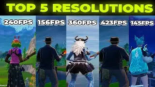 TOP 5 *BEST* Stretched Resolutions in Fortnite Chapter 6! ✅ (How To Get A Stretched Resolution)