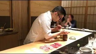 Michelin Starred ICHIKAWA (いちかわ), Master Chef Katsumi Ichikawa’s Chutoro (Medium Fatty Tuna)
