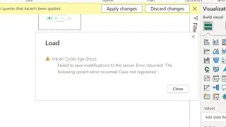 'The following system error occurred: Class not registered '.  Power BI