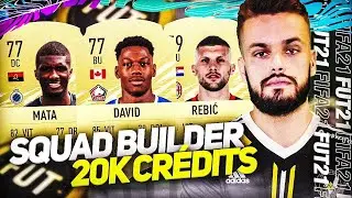 INCROYABLE EQUIPE A SEULEMENT 20K CREDITS POUR COMMENCER FUT21 ! 5/5 EN DIVISIONS RIVALS ?