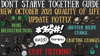 October Quality Of Life Update Hotfix - Don't Starve Together Guide