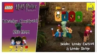 Lego Harry Potter 5-7: Weasley Courtyard FREE ROAM (All Collectibles) - HTG