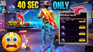 Last 40 Sec Left Top Up Event Gone 😨 | No Time No Redeem Code 🥵 
