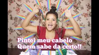 PINTEI O MEU CABELO EM CASA E OLHA NO QUE DEU!!