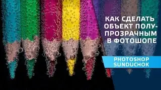 How to make the object translucent in Photoshop | Creating a collage