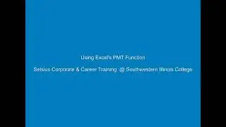 Learn to Use the Excel Payment Function