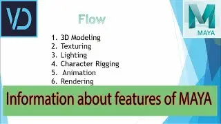 Introduction of MAYA features | For Beginners || VD Studio