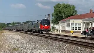 Amtrak SWC #4 pulling into La Plata with 161 in the lead!!
