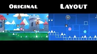 Original vs Layout | ''GLORIOUS FORTRESS'' by JamAttack | Geometry Dash 2.1