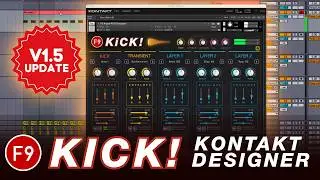 F9 Kontakt Kick Designer - The Low End Game Changer - F9 KICK V1.5 Update