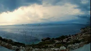 Brac, Croatian timelapse over Zlatni Rat