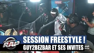 Guy2Bezbar - Session freestyle avec Gazo, Leto & Landy ! 