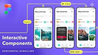 Figma tutorial: Interactive Components | Horizontal Scrolling