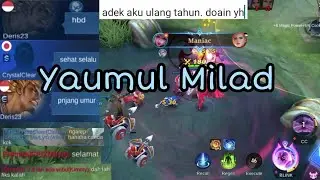 Prank ngetik, di publik mobile legends. Adek lagi ulang tahun