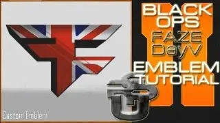 Faze Spratt/Faze DayV Logo British Flag: Call of Duty Black Ops 2 Emblem Tutorial