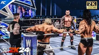 WWE 2K24 Randy Takes on Cody Rhodes & Drew & KO in EPIC One on Three Tag Match