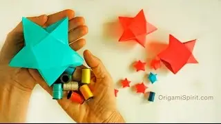 Origami Star Box for Christmas :: Caja Estrella