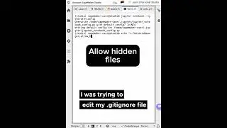Show hidden files in SageMaker Studio Notebooks, Jupyter Notebooks and JupyterLab 