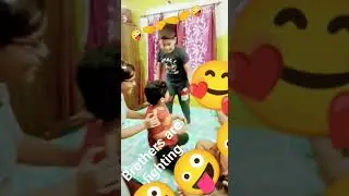 # fighting with cute little 2 brother s🤪