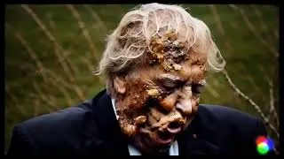 Trump parachuting into a swamp and falling in love with a swampmonster (Runway text2video test)
